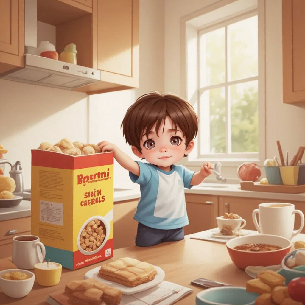 Ben’s Big Cereal Spill