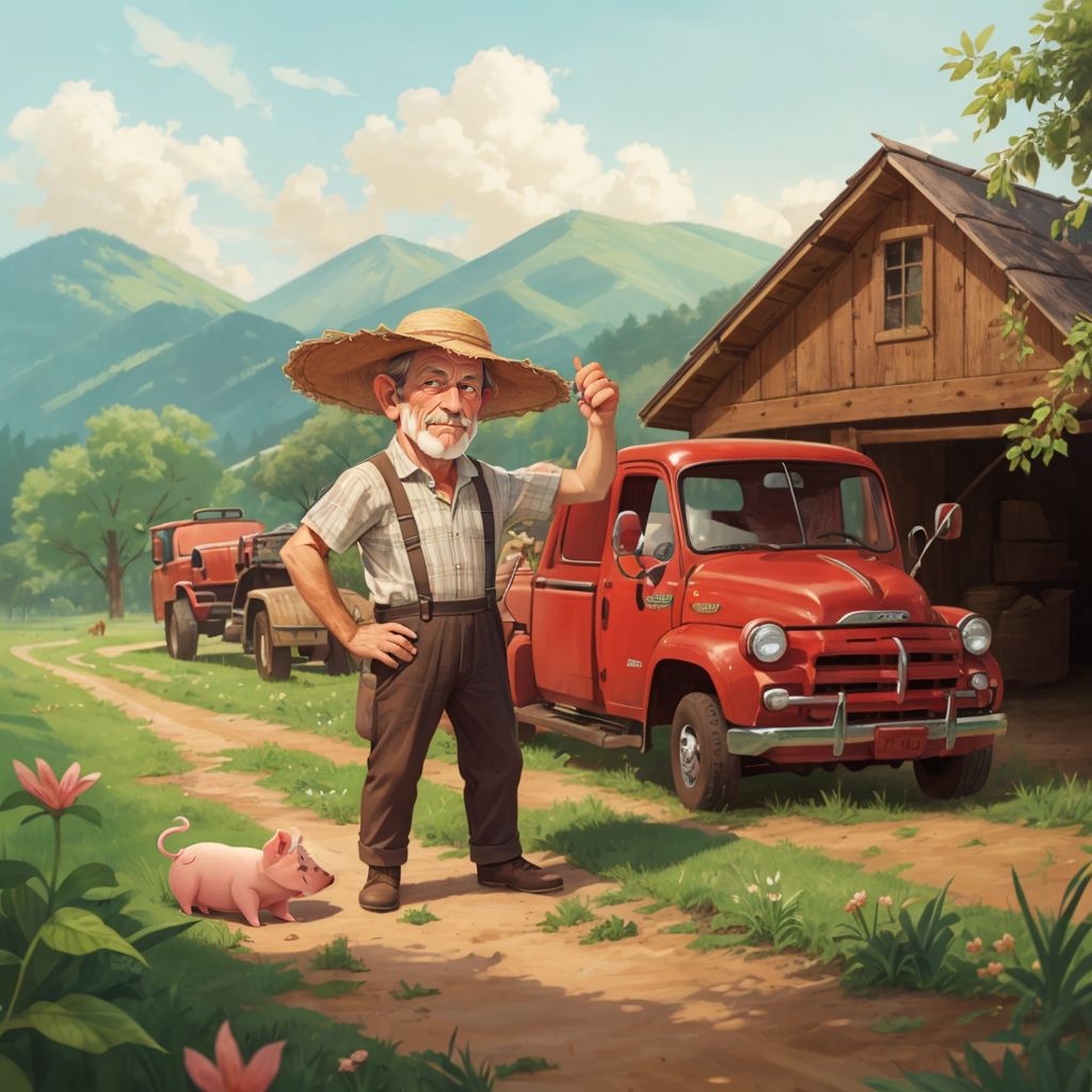 Harry the Hog Drives that Big Red Truck