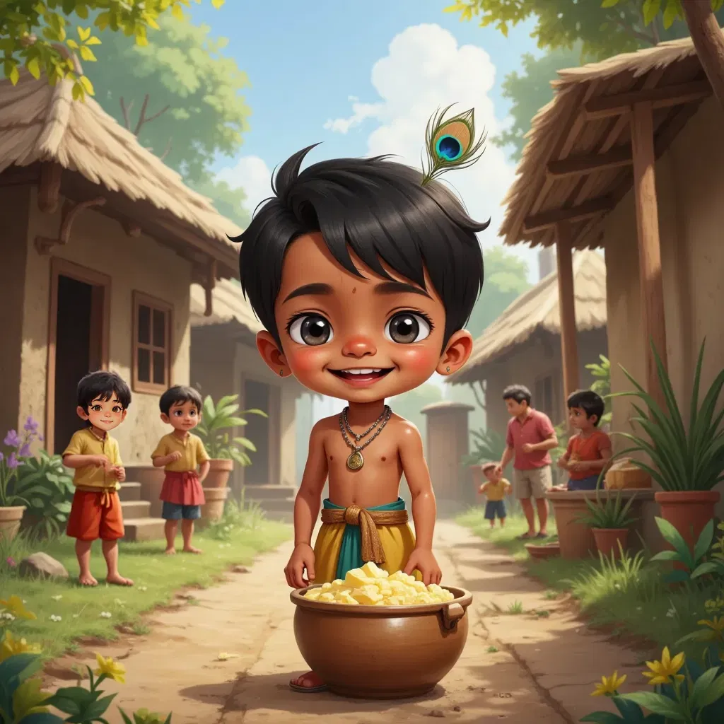 Story 1: Lord Krishna and the Butter Thieves